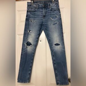 ✨ American Eagle Men’s AirFlex+ Patched Athletic Skinny Jeans